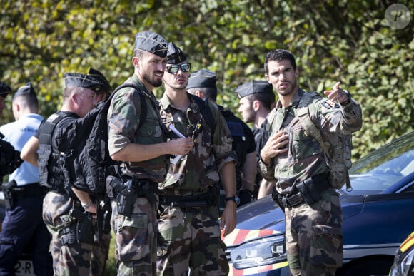 Battue dans le Bas-Rhin, le 28 septembre 2023, pour retrouver Lina, 15 ans, disparue depuis le 23 septembre 2023. © Elyxandro Cegarra / Panoramic / Bestimage