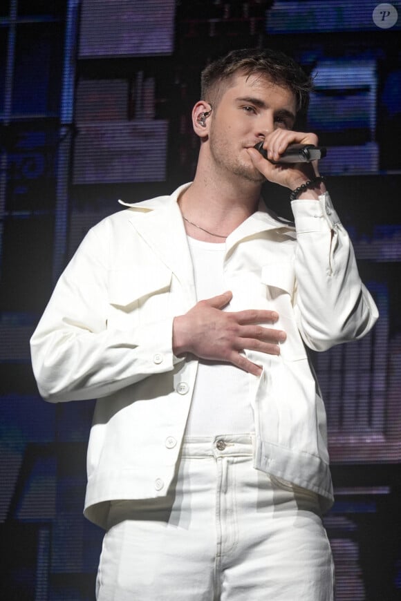 Julien Liebermann lors du concert de la Star Academy à Lyon, le 15/03/24. Photo Sandrine Thesillat / Panoramic