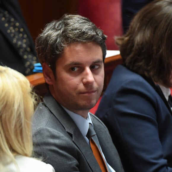 "Bravo Joyce pour ta participation à ce programme. Je suis super heureux pour toi, super fier de toi. Tu vas faire un formidable parcours. Tu vas briller tel que je te connais"
Gabriel Attal, premier ministre - Séance de questions au gouvernement à l'Assemblée Nationale à Paris le 28 mai 2024. © Lionel Urman / Bestimage