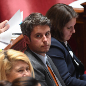 Gabriel Attal, premier ministre - Séance de questions au gouvernement à l'Assemblée Nationale à Paris le 28 mai 2024. © Lionel Urman / Bestimage