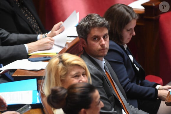 Gabriel Attal, premier ministre - Séance de questions au gouvernement à l'Assemblée Nationale à Paris le 28 mai 2024. © Lionel Urman / Bestimage