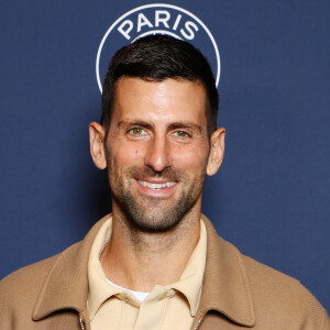 Novak Djokovic - Photocall du dernier match de la saison de la "Liqui Molly Starligue" opposant le PSG Handball à Pays d'Aix Université Club Handball et la dernière apparition de Nikola Karabatic à l'Accor Arena à Paris, France, le 31 mai 2024. © Christophe Clovis / Bestimage 