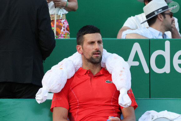 Novak Djokovic - C.Ruud l'emporte face à N.Djokovic et se qualifie pour la finale du Rolex Masters 1000 de Monte-Carlo à Roquebrune-Cap-Martin le 13 avril 2024. © Claudia Albuquerque / Bestimage 