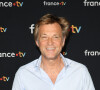 Laurent Delahousse au photocall pour la conférence de presse de rentrée de France TV à la Grande Halle de la Villette à Paris, France, le 11 juillet 2023. © Coadic Guirec/Bestimage 