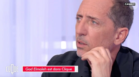 Gad Elmaleh face à Mouloud Achour sur le plateau de "Clique".