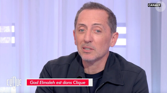 Gad Elmaleh face à Mouloud Achour sur le plateau de "Clique".