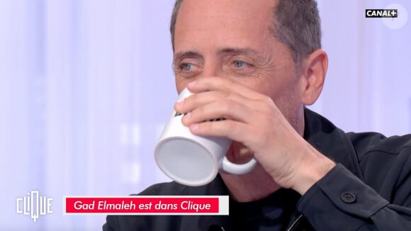 Gad Elmaleh face à Mouloud Achour sur le plateau de "Clique".