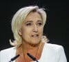 Marine Le Pen, leader du Rassemblement national, s'exprime lors de la convention politique "Europa Viva 24" organisée par le parti d'extrême droite espagnol VOX le 19 mai 2024 à Madrid.