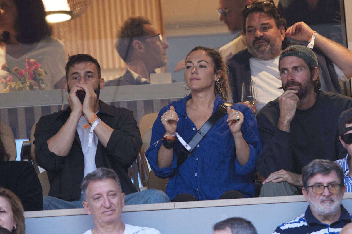 Photo : Tom Leeb et sa compagne Constance Labbé dans les tribunes des ...