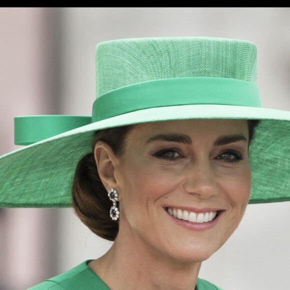 Kate Middleton, princesse de Galles, quittant le palais de Buckingham pour la cérémonie des couleurs à Londres, Royaume-Uni, le 17 juin 2023. Photo par Stephen Lock / i-Images/ABACAPRESS.COM