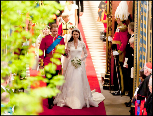 Mariage du prince William et de Kate Middleton, duc et duchesse de Cambridge à Westmnster Abbey, le 29 avril 2011.