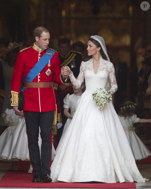 Mariage du prince William et de Kate Middleton, duc et duchesse de Cambridge à Westmnster Abbey, le 29 avril 2011.