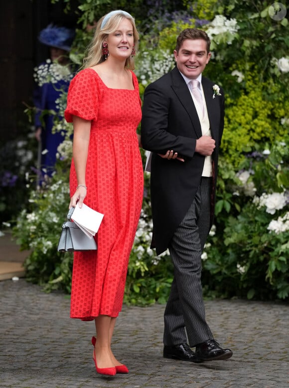 Lady Viola Grosvenor - Mariage du duc de Westminster, Hugh Grosvenor, et Olivia Henson en la cathédrale de Chester, Royaume Uni, le 7 juin 2024. © Julien Burton/Bestimage 