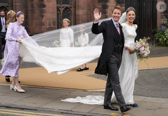 Mariage du duc de Westminster, Hugh Grosvenor, et Olivia Henson en la cathédrale de Chester, Royaume Uni, le 7 juin 2024. © Julien Burton/Bestimage 