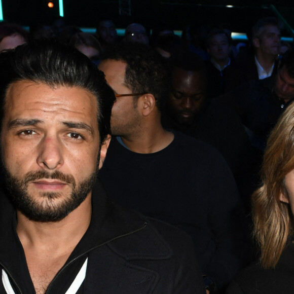 Maxim Nucci et Isabelle Ithurburu assistent à l'événement de boxe "La Conquete" à la Scène Musicale le 16 décembre 2017 à Paris. Laurent Zabulon/ABACAPRESS.COM