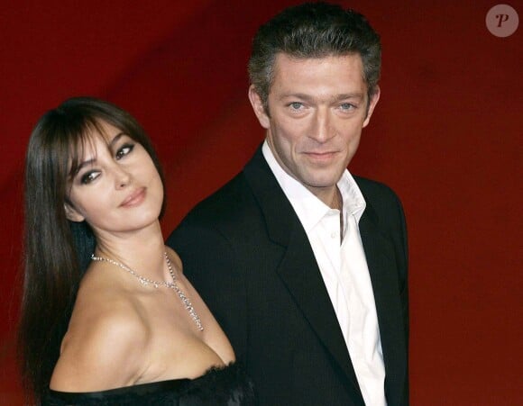 Monica Bellucci et son mari Vincent Cassel arrivent sur le tapis rouge pour 'L'homme qui aime' au 3ème 'Festival du Film de Rome' à Rome, Italie, 23 octobre 2008. Photo par Mavrix/ABACAPRESS.COM