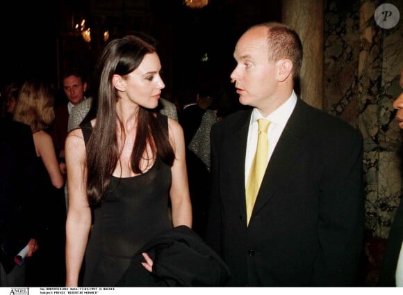 Prince Albert et Monica Bellucci le 17/04/1997.