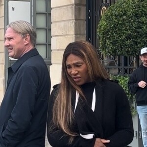 Exclusif - Serena Williams à la sortie de l'hôtel Ritz à Paris.