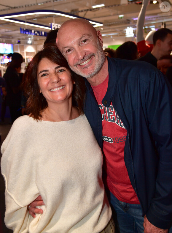 Frank Leboeuf, Estelle Denis lors de l'inauguration d'un magasin Intersport Paris République à Paris le 5 juin 2024. © Veeren / Bestimage 