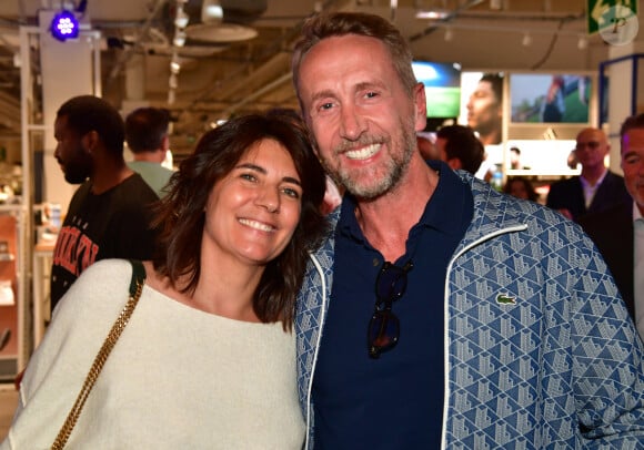 Estelle Denis, Philippe Caverivière lors de l'inauguration d'un magasin Intersport Paris République à Paris le 5 juin 2024. © Veeren / Bestimage 