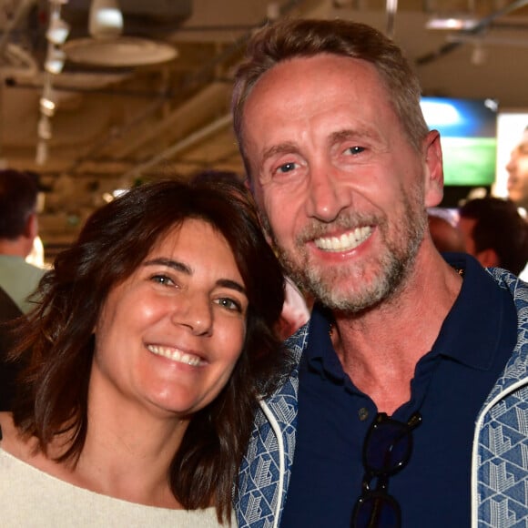 Estelle Denis, Philippe Caverivière lors de l'inauguration d'un magasin Intersport Paris République à Paris le 5 juin 2024. © Veeren / Bestimage 