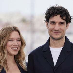 Léa Seydoux et Louis Garrel - Photocall du film "Le deuxième acte", présenté hors compétition, lors du 77ème Festival International du Film de Cannes (14 - 25 mai 2024), le 15 mai 2024. 