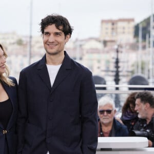 Léa Seydoux et Louis Garrel - Photocall du film "Le deuxième acte", présenté hors compétition, lors du 77ème Festival International du Film de Cannes (14 - 25 mai 2024), le 15 mai 2024. 