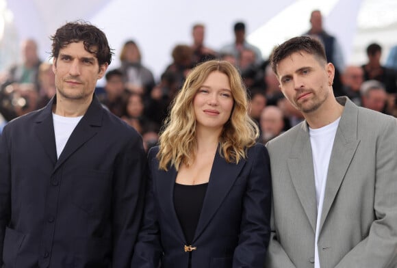 Louis Garrel, Léa Seydoux, Raphaël Quenard - Photocall du film "Le deuxième acte", présenté hors compétition, lors du 77ème Festival International du Film de Cannes (14 - 25 mai 2024), le 15 mai 2024.