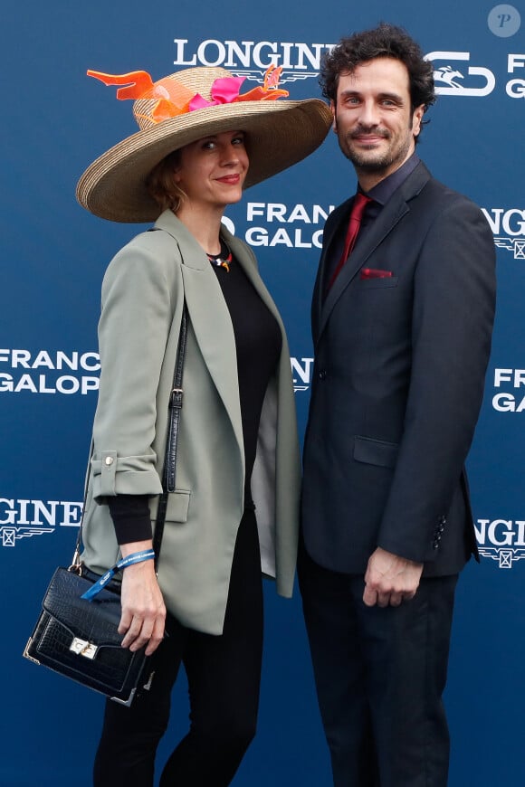 Juliette Tresanini et Benjamin Garnier au prix de Diane à l'hippodrome de Chantilly, France, le 16 juin 2024