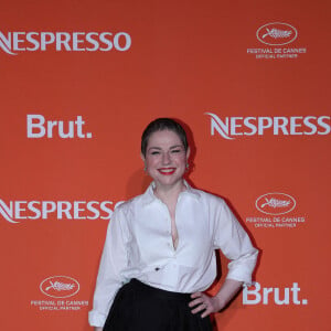 Emilie Dequenne - Photocall de la soirée Nespresso x Brut lors du 77ème Festival International du Film de Cannes le 16 mai 2024. © Laurent Campus/Bestimage