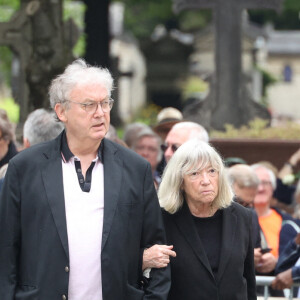 Dominique Besnehard arrive aux obsèques de Françoise Hardy au crématorium du Père Lachaise à Paris le 20 juin 2024 Photo by Jerome Dominé/ABACAPRESS.COM