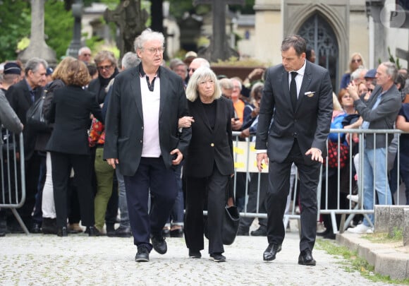 Dominique Besnehard arrive aux obsèques de Françoise Hardy au crématorium du Père Lachaise à Paris le 20 juin 2024 Photo by Jerome Dominé/ABACAPRESS.COM