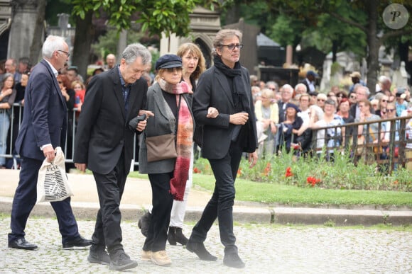 Nadine Trintignant arrive aux obsèques de Françoise Hardy au crématorium du Père Lachaise à Paris le 20 juin 2024 Photo by Jerome Dominé/ABACAPRESS.COM