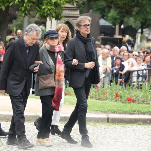 Nadine Trintignant arrive aux obsèques de Françoise Hardy au crématorium du Père Lachaise à Paris le 20 juin 2024 Photo by Jerome Dominé/ABACAPRESS.COM