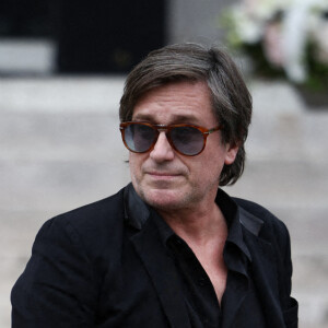 Thomas Dutronc arrive aux obsèques de Françoise Hardy au crématorium du Père Lachaise à Paris le 20 juin 2024 Photo by Raphael Lafargue/ABACAPRESS.COM