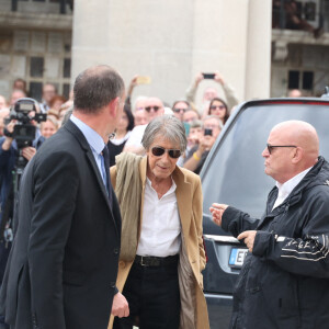 Jacques Dutronc, Thomas Dutronc arrivent aux obsèques de Françoise Hardy au crématorium du Père Lachaise à Paris le 20 juin 2024 Photo by Jerome Dominé/ABACAPRESS.COM