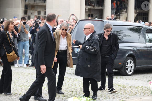 Jacques Dutronc, Thomas Dutronc arrivent aux obsèques de Françoise Hardy au crématorium du Père Lachaise à Paris le 20 juin 2024 Photo by Jerome Dominé/ABACAPRESS.COM