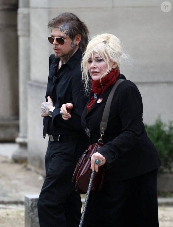 Armande Altai arrive aux obsèques de Françoise Hardy au crématorium du Père Lachaise à Paris le 20 juin 2024 Photo by Raphael Lafargue/ABACAPRESS.COM