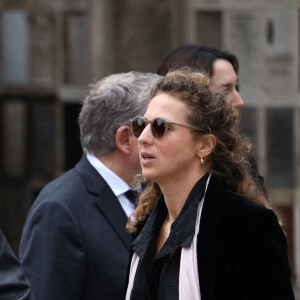 Matthieu Chedid et Loica Saint-M'leux Graziani arrivent aux obsèques de Françoise Hardy au crématorium du Père Lachaise à Paris le 20 juin 2024. Photo by Raphael Lafargue/ABACAPRESS.COM