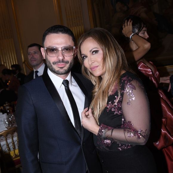 Semi-exclusif - Grégory Bakian et Hélène Ségara - 45ème édition de la cérémonie des Best de Massimo Gargia au cercle de l'Union Interalliée à Paris, France, le 27 janvier 2023. © Rachid Bellak/Bestimage 