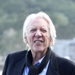 Donald Sutherland au photocall du film 'The Burnt Orange Heresy' lors du festival du film de San Sebastian, le 26 septembre 2019. 