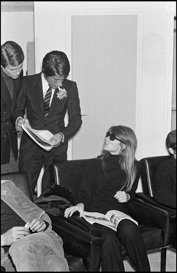 Jacques Dutronc et Françoise Hardy pour l'émission "Le palmarès des chansons"