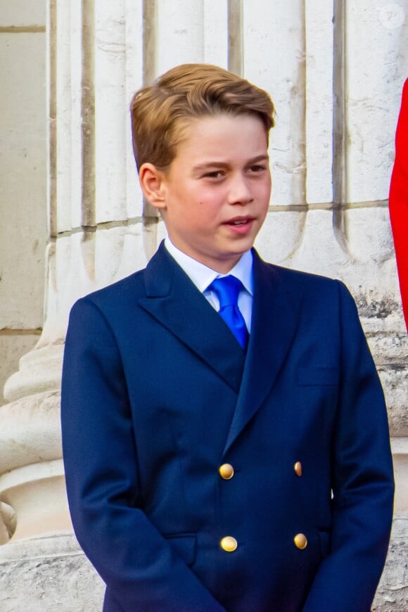 Le prince George de Galles lors de la parade militaire "Trooping the Colour" à Londres le 15 juin 2024