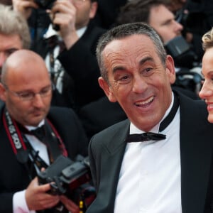 Thierry Ardisson et Audrey Crespo-Mara arrivant pour la projection de 'Lawless' présenté en compétition lors du 65ème Festival International du Film de Cannes, au Palais des Festivals à Cannes, dans le sud de la France, le 19 mai 2012. Photo par Genin-Guignebourg/ABACAPRESS.COM