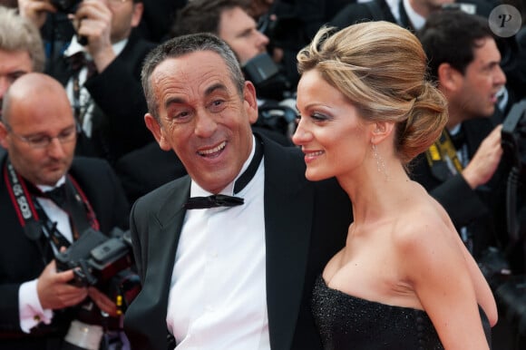 Thierry Ardisson et Audrey Crespo-Mara arrivant pour la projection de 'Lawless' présenté en compétition lors du 65ème Festival International du Film de Cannes, au Palais des Festivals à Cannes, dans le sud de la France, le 19 mai 2012. Photo par Genin-Guignebourg/ABACAPRESS.COM