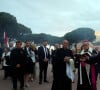 Et le spectacle a été à la hauteur. 
Le prince Albert II de Monaco et ses enfants Jacques et Gabriella assistent à la fête de la Saint-Jean sur la place du palais princier à Monaco le 23 juin 2024. 