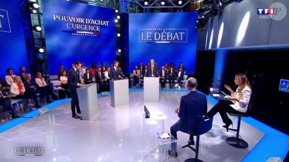 A quelques jours du premier tour des élections législatives anticipées, TF1 a proposé un débat
Le plateau de "Législatives : Le débat" sur TF1