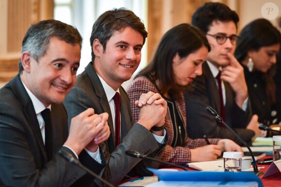 Le premier ministre réunit les membres du Gouvernement pour un séminaire gouvernemental de travail sur l'écologie, à Matignon le 30 mai 2024. © Firas Abdullah / Pool / Bestimage 