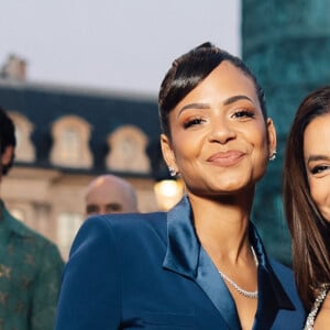 Christina Milan et Eva Longoria - Arrivées au défilé de mode "Vogue World" sur la Place Vendôme lors de la fashion week de Paris, le 23 juin 2024. © Tiziano Da Silva-Pierre Perusseau/Bestimage 