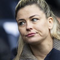 Laure Boulleau : Son adorable fille (4 mois) habillée aux couleurs de l'équipe de France, la plus mignonne des supportrices